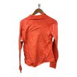 Athletic Top Long Sleeve Collar By Nike Apparel In Orange, Size: L For Sale