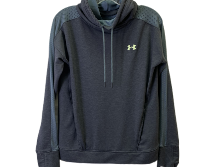 Athletic Top Long Sleeve Collar By Under Armour In Grey, Size: S on Sale