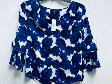 Top 3 4 Sleeve By Banana Republic In Blue, Size: Xxs Discount