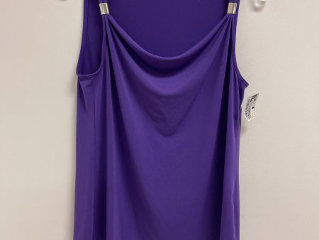 Top Sleeveless By New York And Co In Purple, Size: S Sale