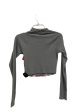 Top Long Sleeve By Fashion Nova In Grey, Size: L Fashion