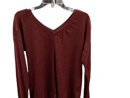 Athletic Top Long Sleeve Crewneck By Zella In Ruby, Size: S Online