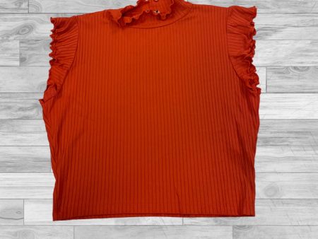 Top Short Sleeve By Zara In Orange, Size: L Online now