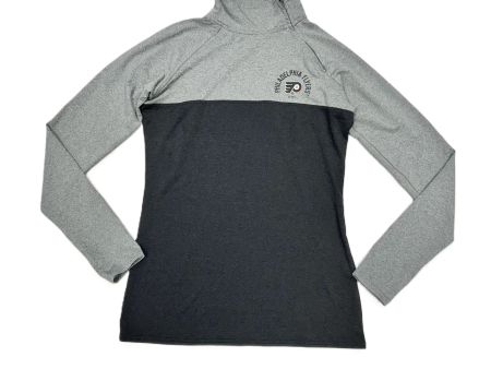 Athletic Top Long Sleeve Collar By Nhl In Black & Grey, Size: S Online