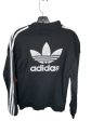 Athletic Top Long Sleeve Collar By Adidas In Black, Size: S Sale