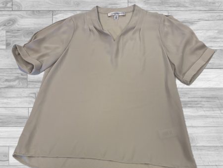 Top Short Sleeve By Catherine Malandrino In Tan, Size: M Online Sale