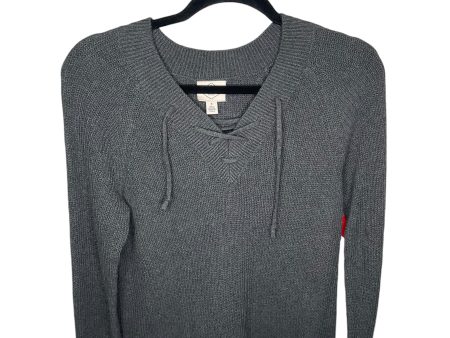 Top Long Sleeve By St Johns Bay In Grey, Size: S on Sale