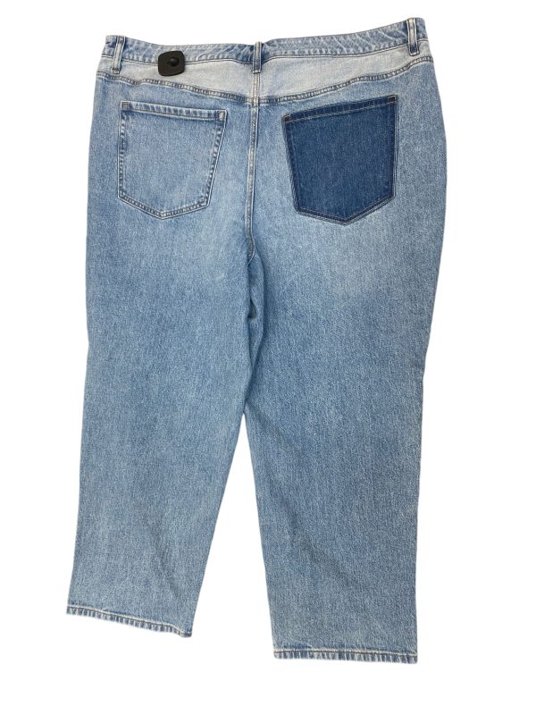 Jeans Cropped By Lane Bryant In Blue Denim, Size: 22 Online Sale