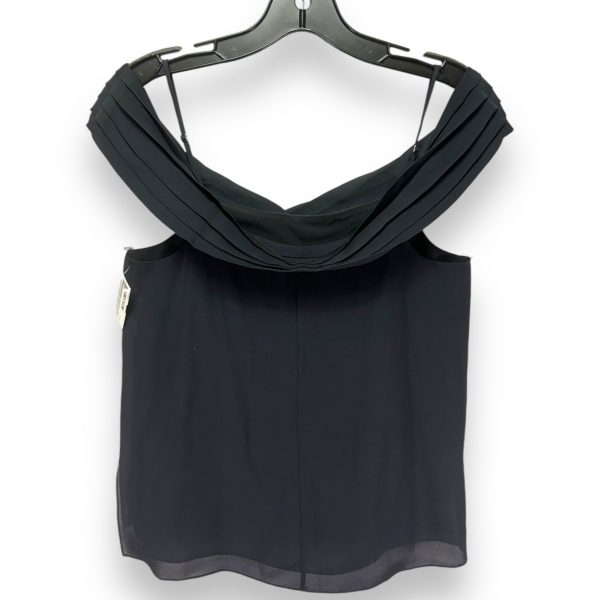 100% Silk Pleated Off-The-Shoulder Top Luxury Designer By T By Alexander Wang In Black, Size: S Sale