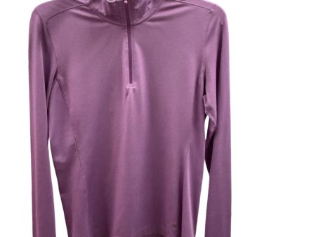 Athletic Top Long Sleeve Collar By Nike In Purple, Size: M For Sale