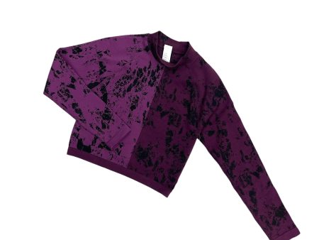 Athletic Top Long Sleeve Crewneck By Fabletics In Purple, Size: M Online Hot Sale