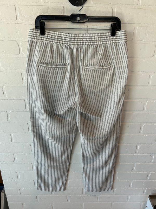 Pants Linen By Gap In Blue & White, Size: 8 Online Sale