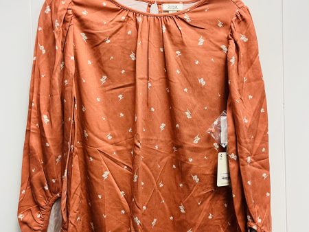 Top Long Sleeve By Ana In Orange, Size: S Hot on Sale