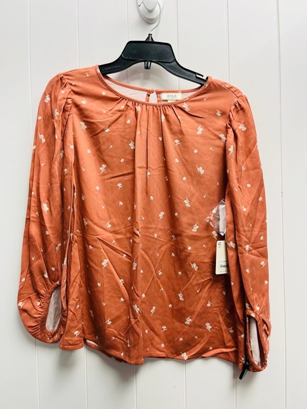 Top Long Sleeve By Ana In Orange, Size: S Hot on Sale