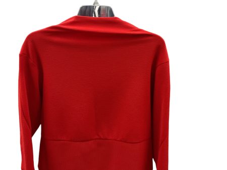 Athletic Top Long Sleeve Crewneck By Nike In Red, Size: S For Sale