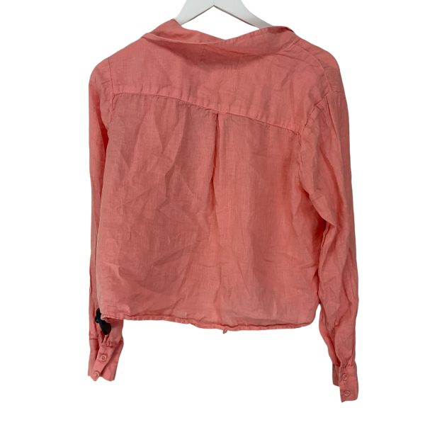 Top Long Sleeve Basic By Cloth & Stone In Peach, Size: M Hot on Sale